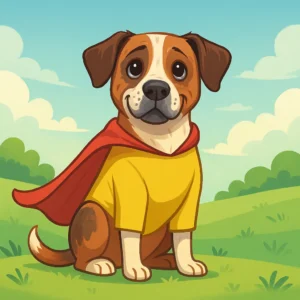Ilustración de Ángel, el perro que inspiró la Ley 2455 de protección animal en Colombia. Ley Angel